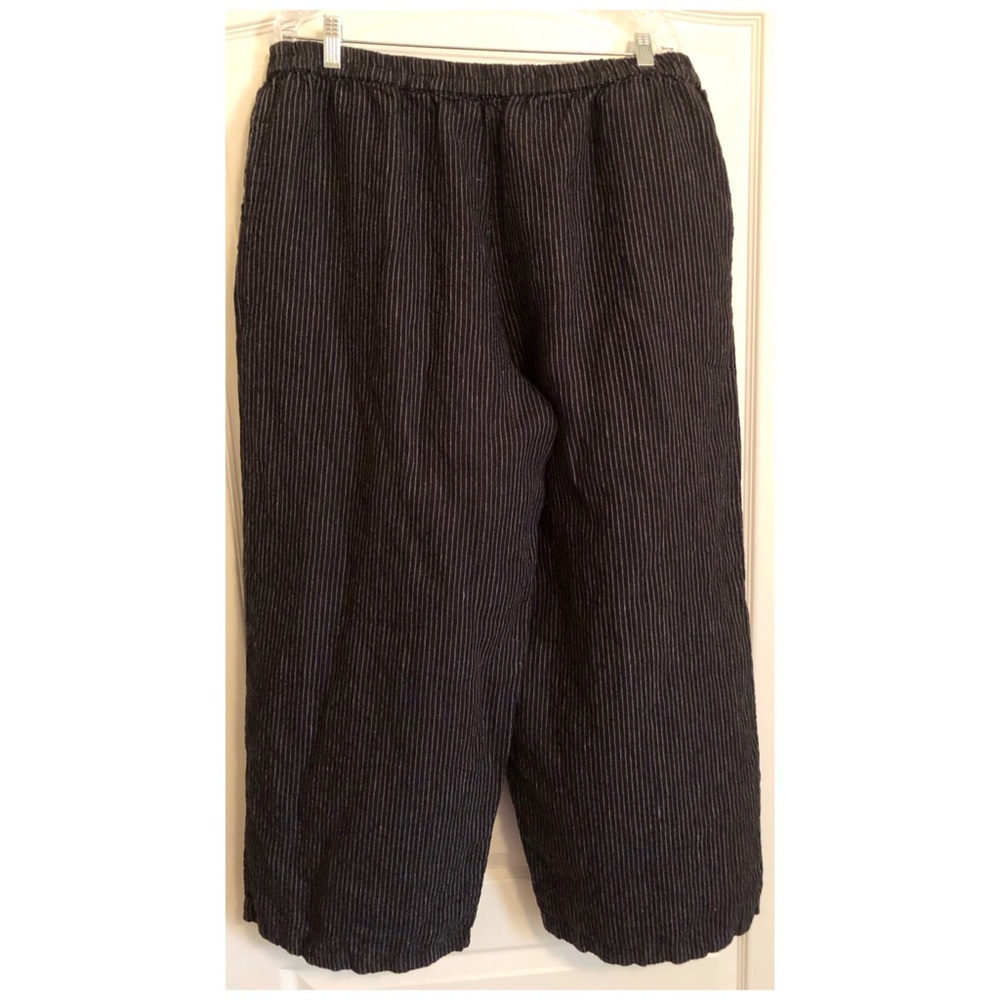 Gudrun Sjoden Striped Linen Wide Leg Pants - Picture 3 of 5
